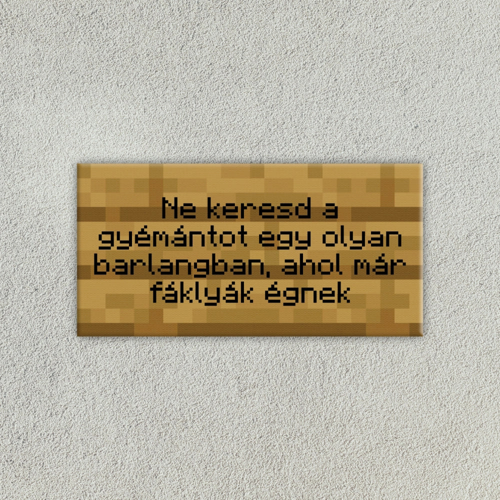 Minecraft Tábla