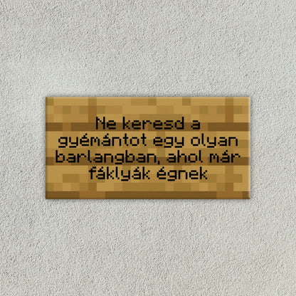 Minecraft Tábla