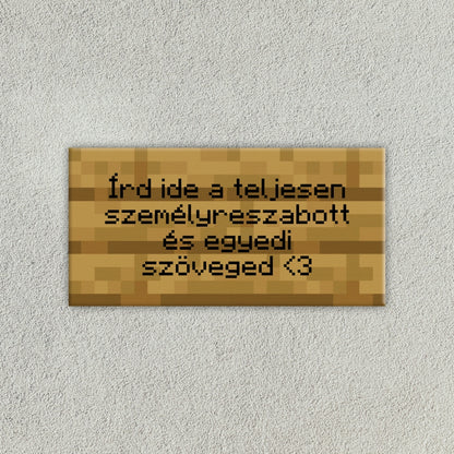 Minecraft Tábla